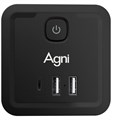 Разветвитель  AGNI TP-WJ3U4E-C-black 157317