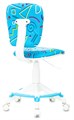 Кресло детское Бюрократ CH-W204/F/STICK-BL 119829