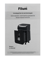 Уничтожитель бумаг  Filum FL-SH30-05S 120785