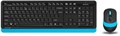 Клавиатура и мышь wireless A4Tech FG1010 BLUE 122690