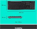 Клавиатура и мышь беспроводной комплект Logitech MK270 122727
